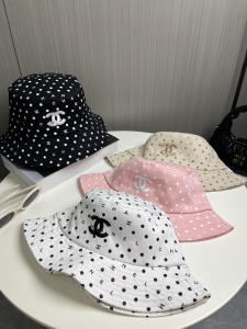 Chanel CC Logo Black Bucket Cap Hat