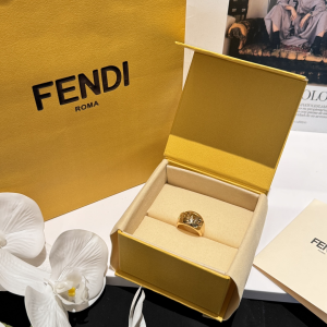 Fendi Fendigraphy Gold Rings