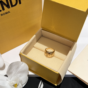 Fendi Fendigraphy Gold Rings
