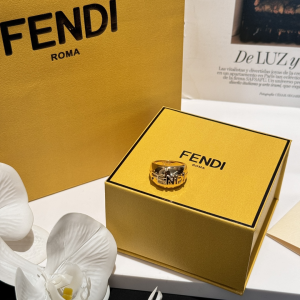 Fendi Fendigraphy Gold Rings