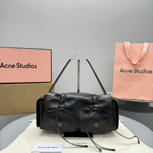 Acne Studios Multipocket Leather Shoulder Bag Dark Brown Acne Studios Multipocket Leather Shoulder Bag Dark Brown