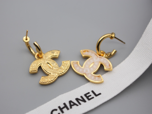 Chanel CC Logo Earrings