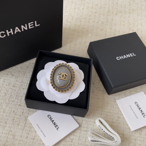 Chanel Crystal CC Coco Mark Brooch