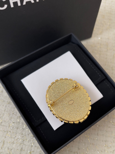Chanel Crystal CC Coco Mark Brooch