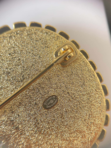 Chanel Crystal CC Coco Mark Brooch