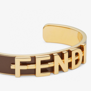 Fendi Fendigraphy Logo Cuff Bracelets