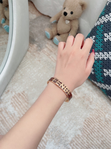 Fendi Fendigraphy Logo Cuff Bracelets