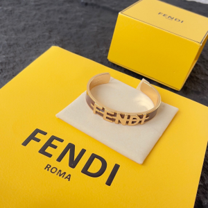 Fendi Fendigraphy Logo Cuff Bracelets
