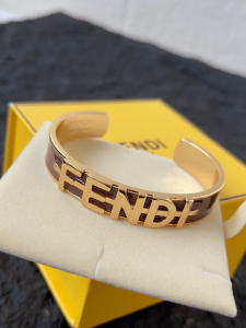 Fendi Fendigraphy Logo Cuff Bracelets