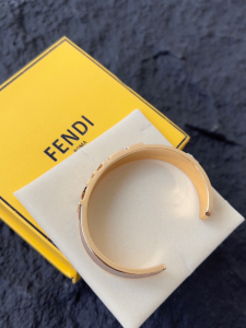 Fendi Fendigraphy Logo Cuff Bracelets