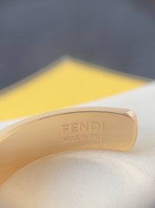 Fendi Fendigraphy Logo Cuff Bracelets