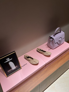 The Row Leather Ballet Flats Beige