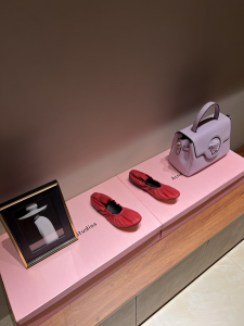 The Row Leather Ballet Flats Red