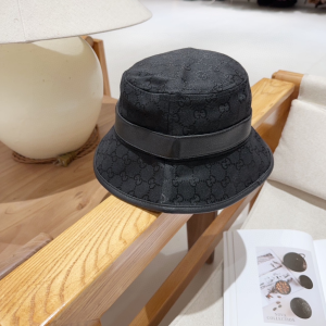 Gucci Black GG Canvas Bucket Cap Hat