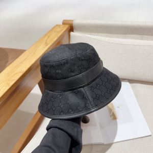 Gucci Black GG Canvas Bucket Cap Hat