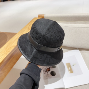 Gucci Black GG Canvas Bucket Cap Hat