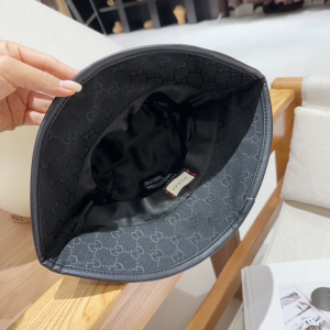 Gucci Black GG Canvas Bucket Cap Hat