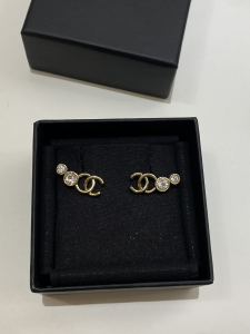 Chanel CC Logo Earrings