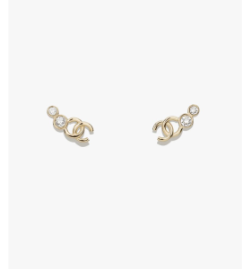 Chanel CC Logo Earrings