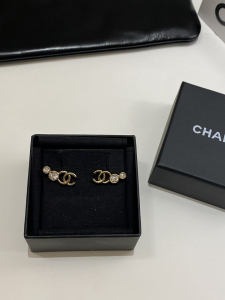Chanel CC Logo Earrings