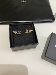 Chanel CC Logo Earrings
