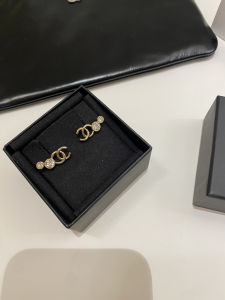 Chanel CC Logo Earrings