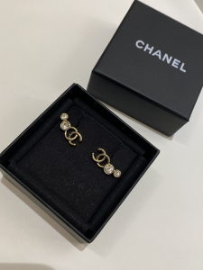 Chanel CC Logo Earrings