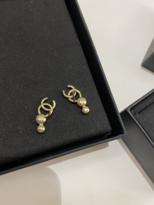 Chanel CC Logo Earrings