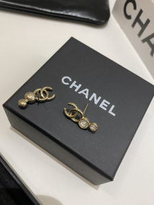 Chanel CC Logo Earrings