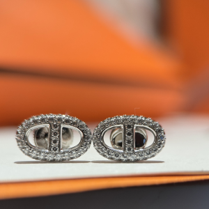 Hermes Crystals Chaine dancre Earrings