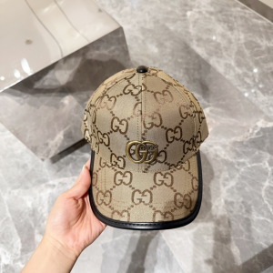 Gucci Beige GG Canavs Baseball Cap Hat