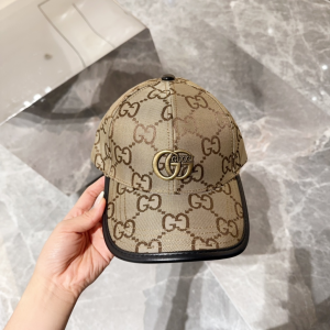 Gucci Beige GG Canavs Baseball Cap Hat