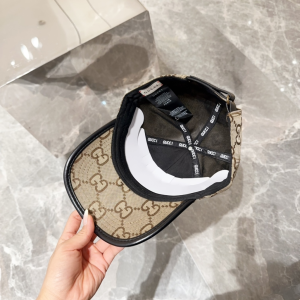 Gucci Beige GG Canavs Baseball Cap Hat