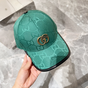 Gucci Green GG Canavs Baseball Cap Hat