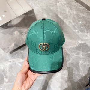 Gucci Green GG Canavs Baseball Cap Hat