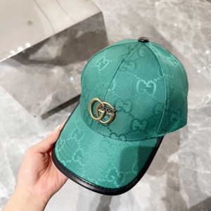 Gucci Green GG Canavs Baseball Cap Hat