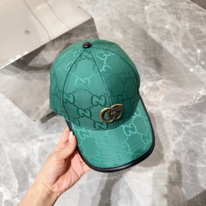 Gucci Green GG Canavs Baseball Cap Hat