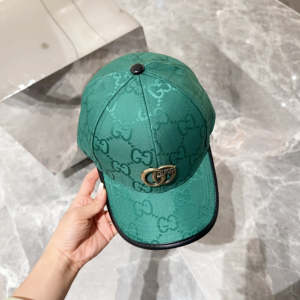 Gucci Green GG Canavs Baseball Cap Hat