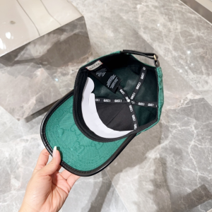 Gucci Green GG Canavs Baseball Cap Hat