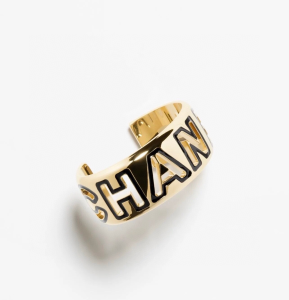 Chanel Logo Open Cuff Bracelet