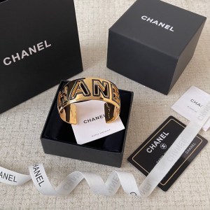 Chanel Logo Open Cuff Bracelet