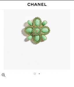 Chanel Pearl Crystal CC Brooch