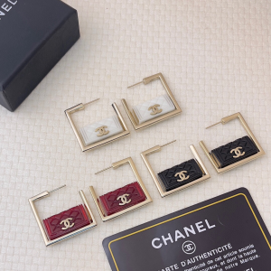 Chanel CC Logo Stud Earrings