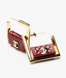 Chanel CC Logo Stud Earrings