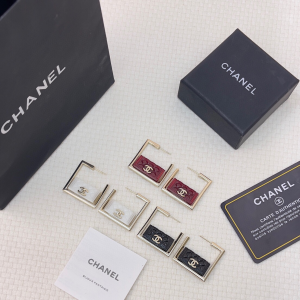 Chanel CC Logo Stud Earrings