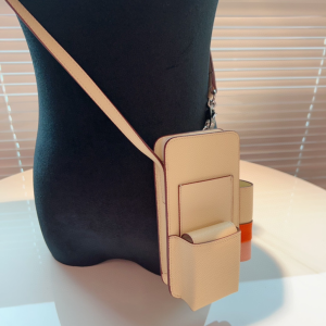 Hermes epsom leather hermesway phone case with strap White Hermes epsom leather hermesway phone case with strap White