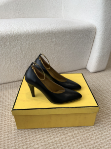 Fendi Black Leather Pumps 100MM