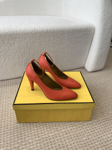 Fendi Red Leather Pumps 100MM
