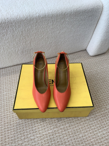 Fendi Red Leather Pumps 100MM
