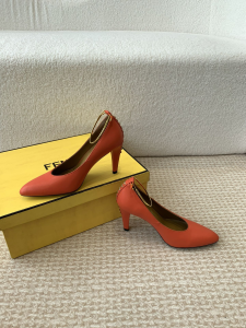Fendi Red Leather Pumps 100MM